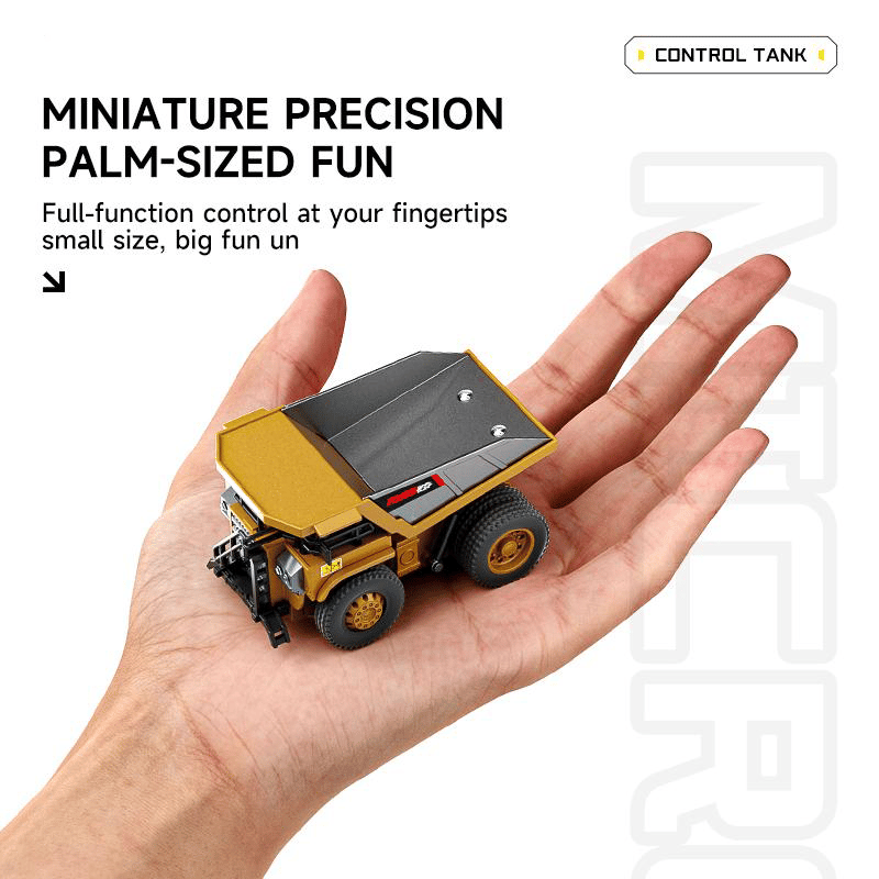 🔥Hot Sale🚜 1:64 Premium Alloy Mini RC Construction Set – Forklift, Excavator & Dump Truck