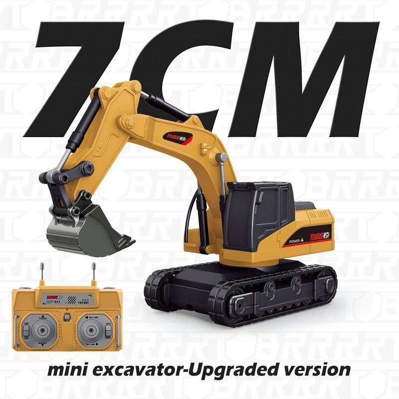 🔥Hot Sale🚜 1:64 Premium Alloy Mini RC Construction Set – Forklift, Excavator & Dump Truck