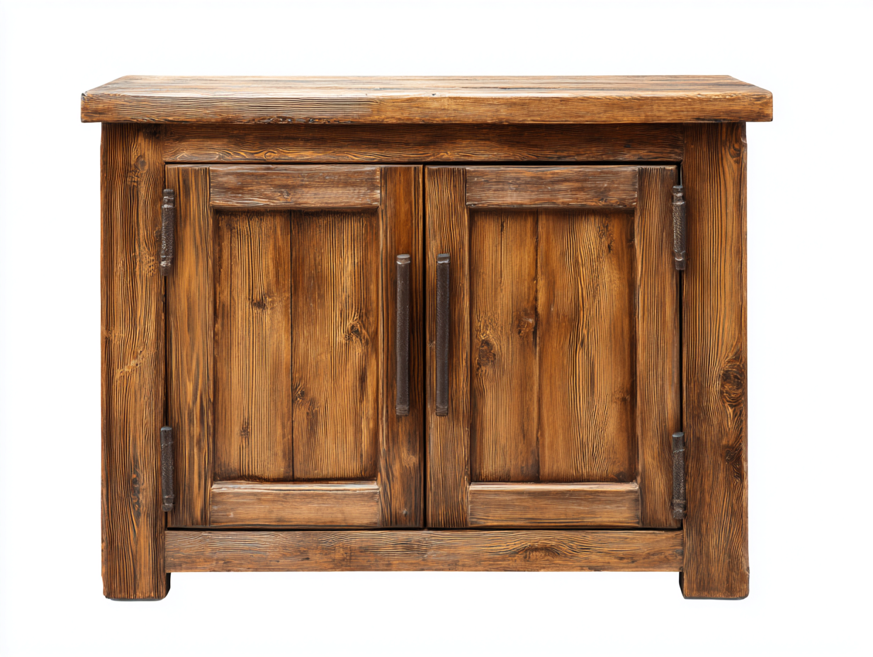 Sideboard Storage Cabinet 48x18x32 inches Brown Rustic Design