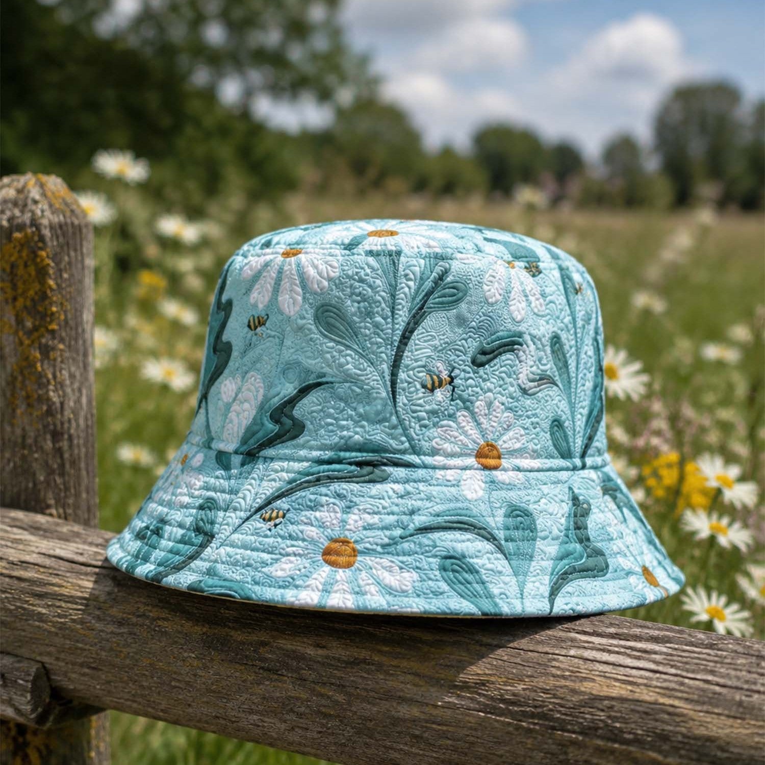 Coastal Botanical Quilted Fishing Hat