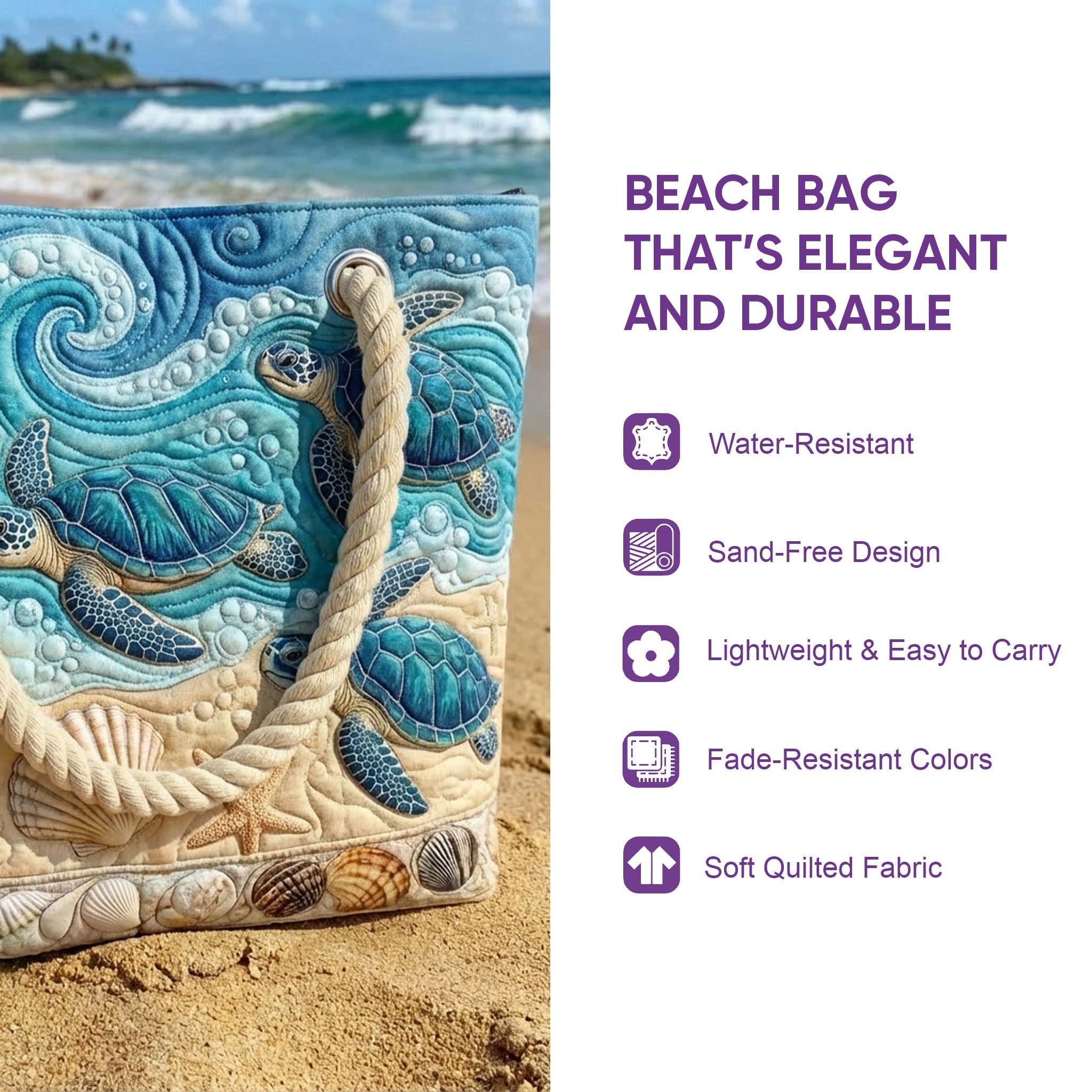 Paw Patch Quilted Beach Bag