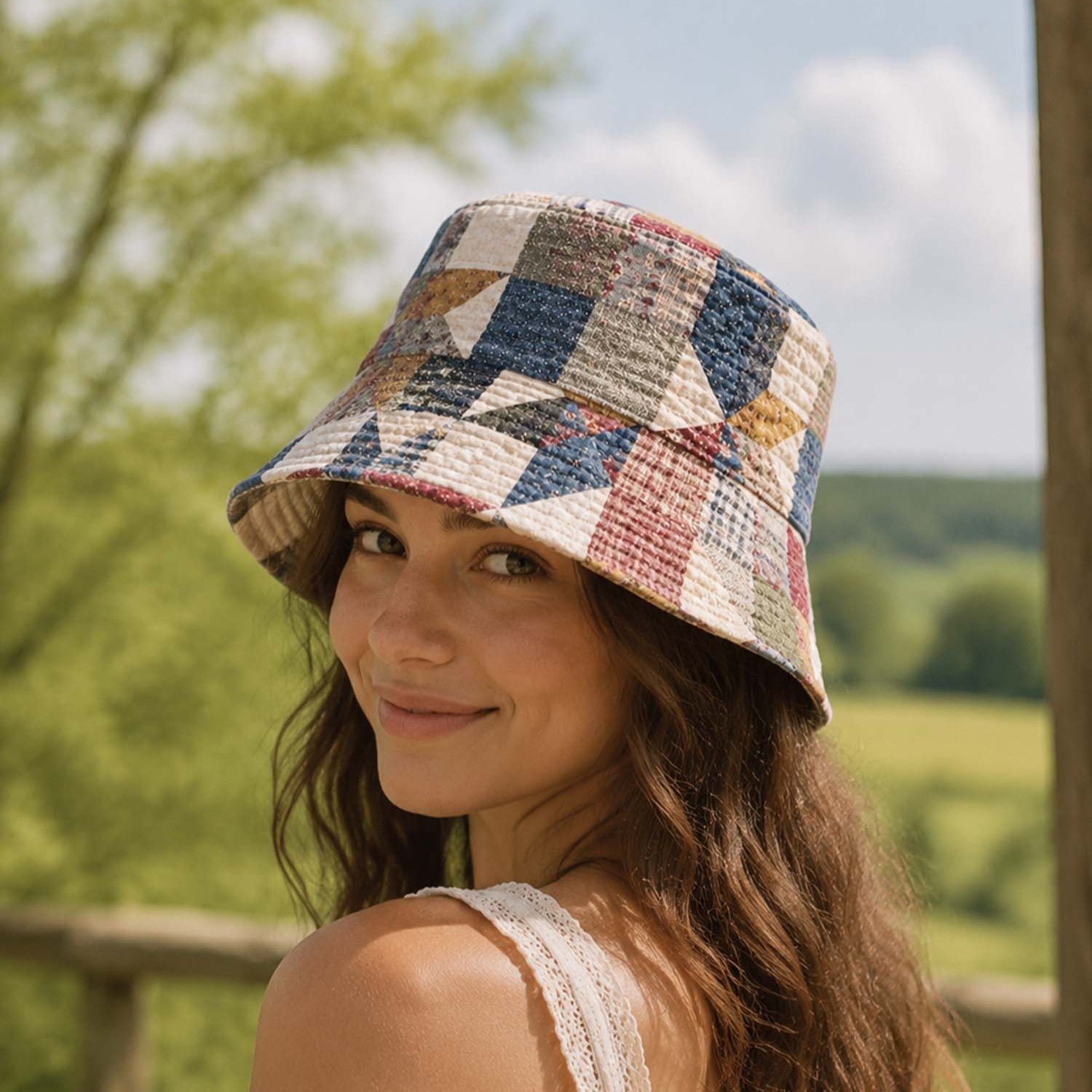 Heritage Patchwork Quilted Fishing Hat