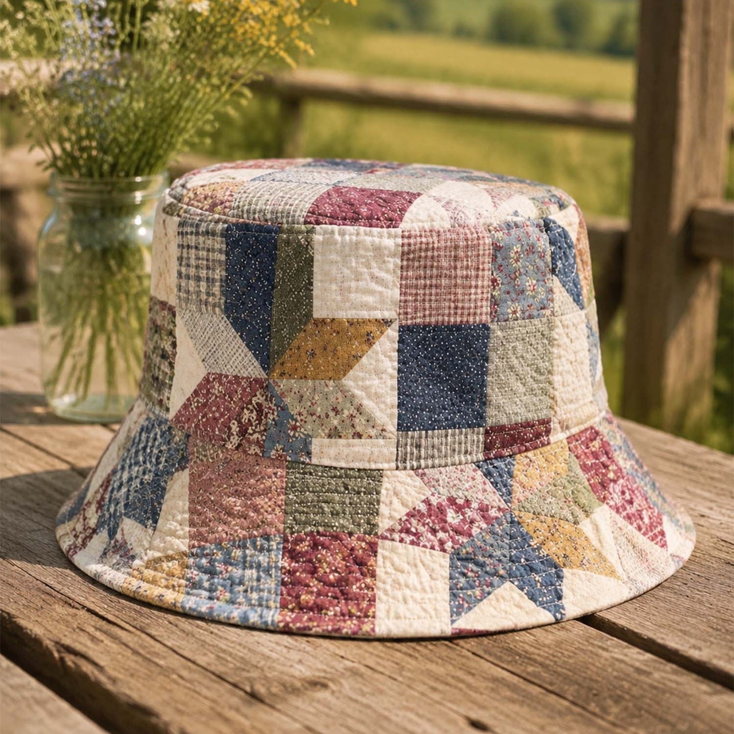 Heritage Patchwork Quilted Fishing Hat