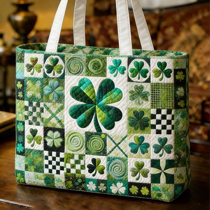 Saint Patrick's Day Irish Quilted Bag