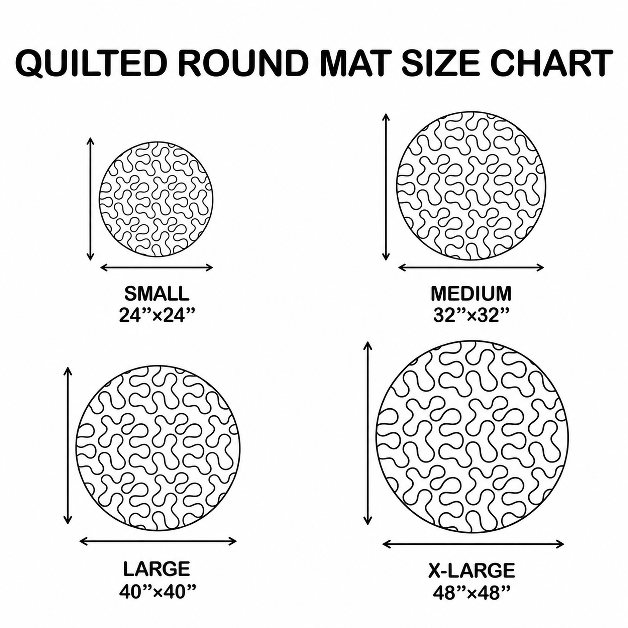 Rustic Fire Gathering Quilted Round Mat NCU0TD1652