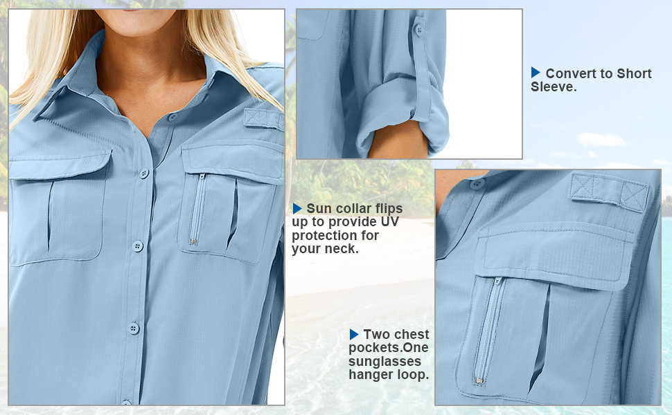 womens shirts womens uv fishing shirt  sun shirt women uv protection shirts for women