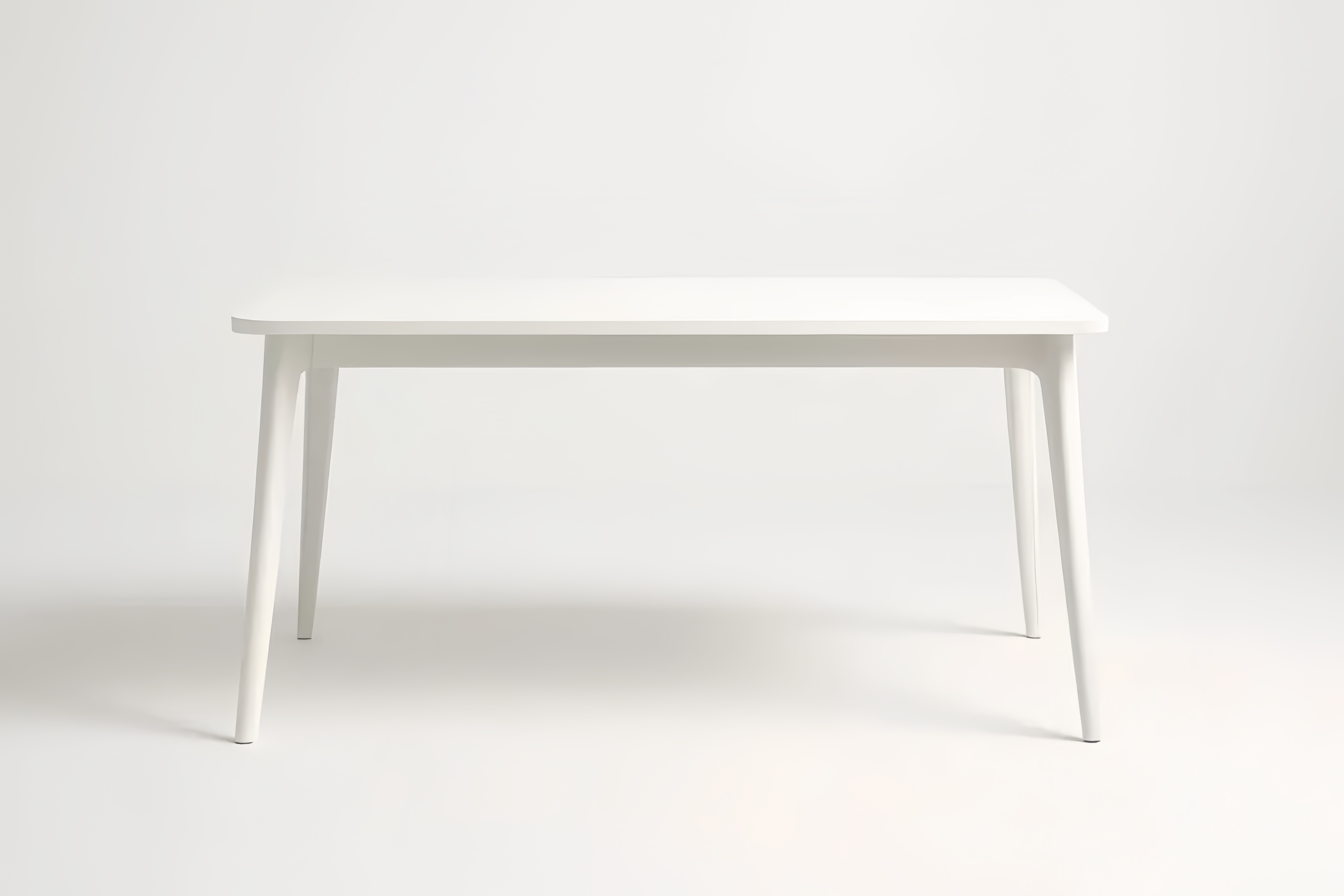 Tavolo rettangolare in legno MDF bianco 160x90x75 cm