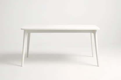 Tavolo rettangolare in legno MDF bianco 160x90x75 cm