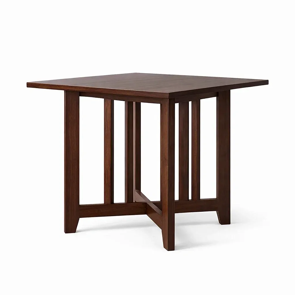Table Square Solid Wood Brown 80 x 80 x 76 cm-FURNIAURA