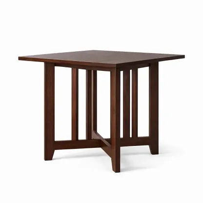 Table Square Solid Wood Brown 80 x 80 x 76 cm-FURNIAURA