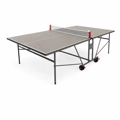 Outdoor Foldable Table Tennis Table with Grey MDF Top, 274 x 152.5 x 76 cm-FURNIAURA
