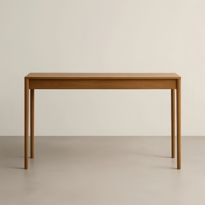 Tavolo Rettangolare in Legno di Rovere 140x40x75 cm