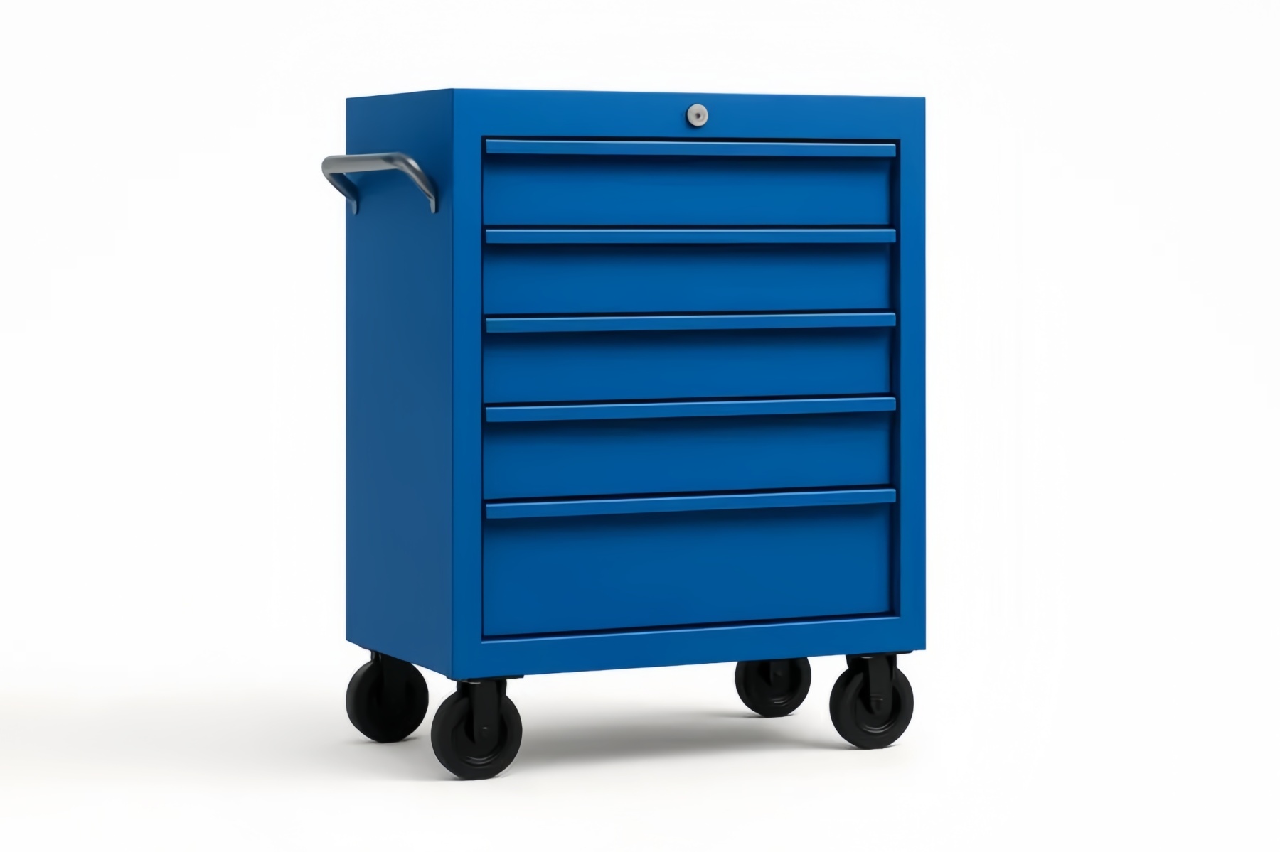 Carrello Porta Attrezzi in Acciaio Blu con 5 Cassetti
