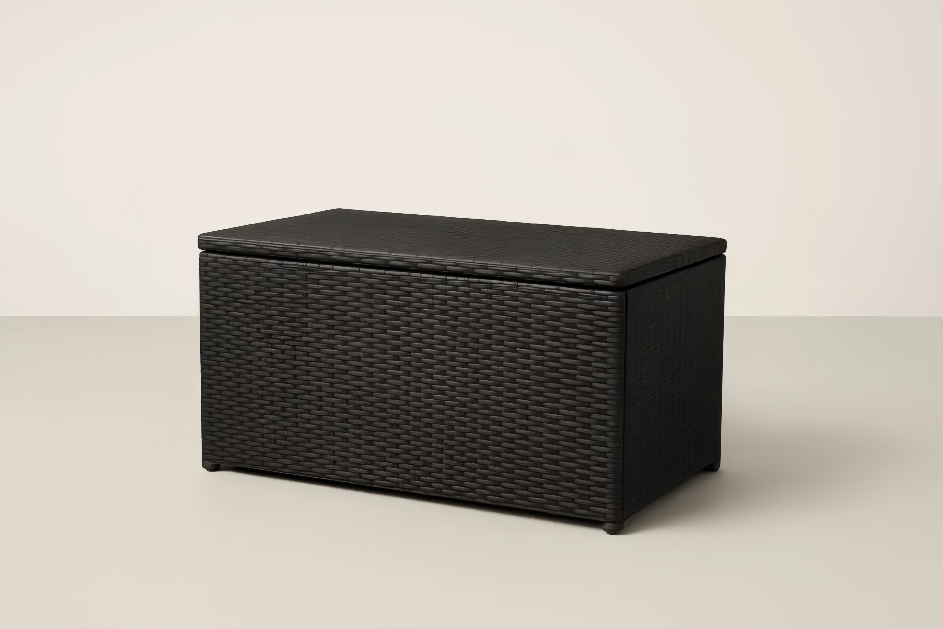 Baule contenitore in polipropilene nero 120x60x55 cm