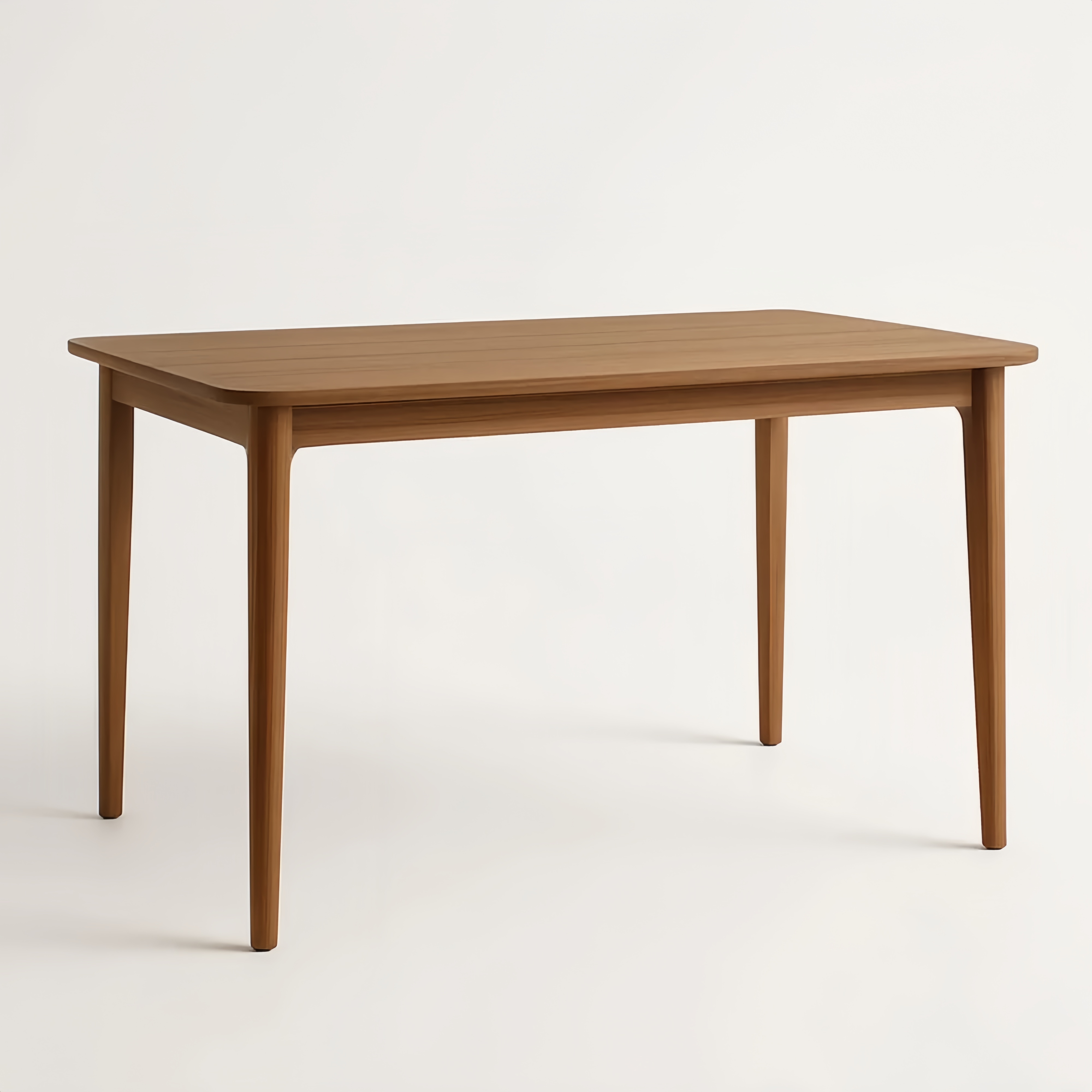 Tavolo rettangolare in legno di rovere marrone 120x60x75 cm