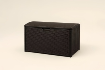 Cassapanca Contenitore in Polipropilene Marrone 120x45x60 cm(Lu×L×H)