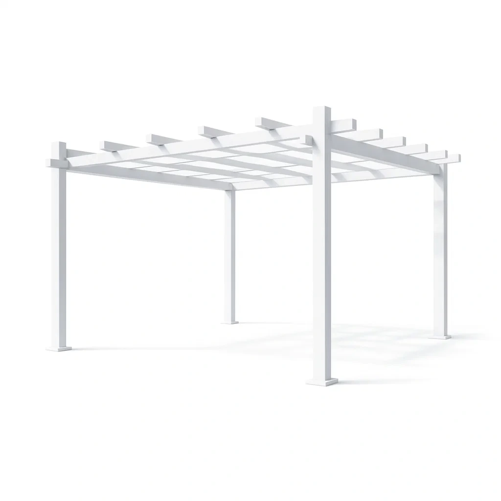Pergola en aluminium blanc-MOBETTE