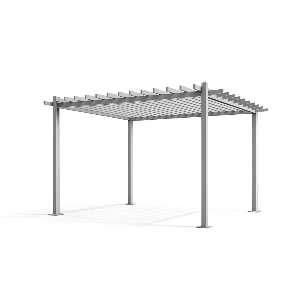 Pergola en aluminium gris-MOBETTE
