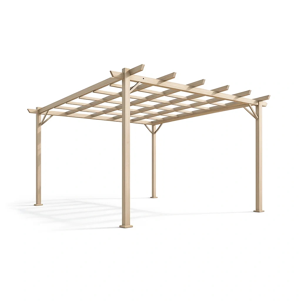 Pergola en bois 400x300x250 cm chêne beige-MOBETTE