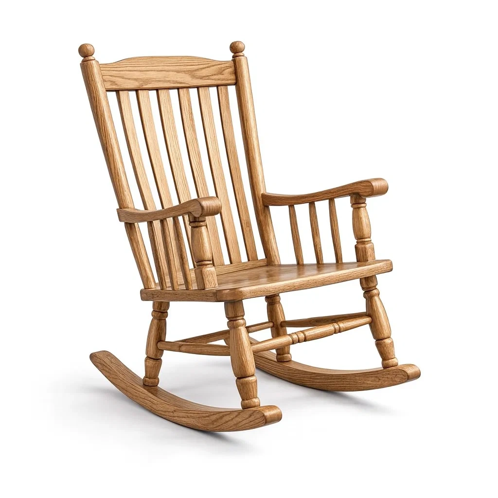 Rocking-chair en bois massif chêne-MOBETTE