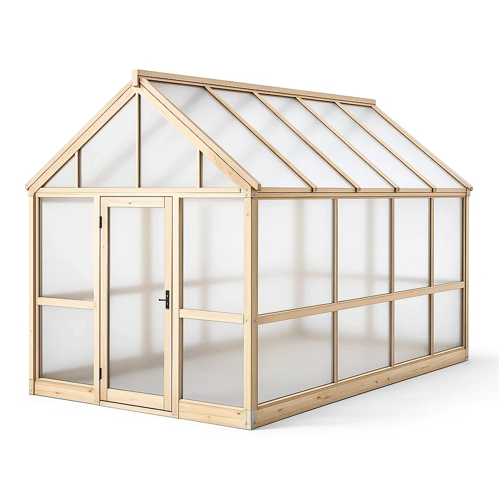 Serre en bois et polycarbonate-MOBETTE