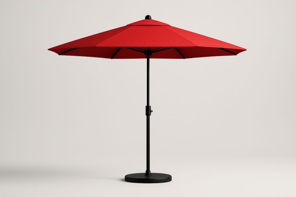 Ombrellone da Giardino Ø 300 cm Poliestere Rosso