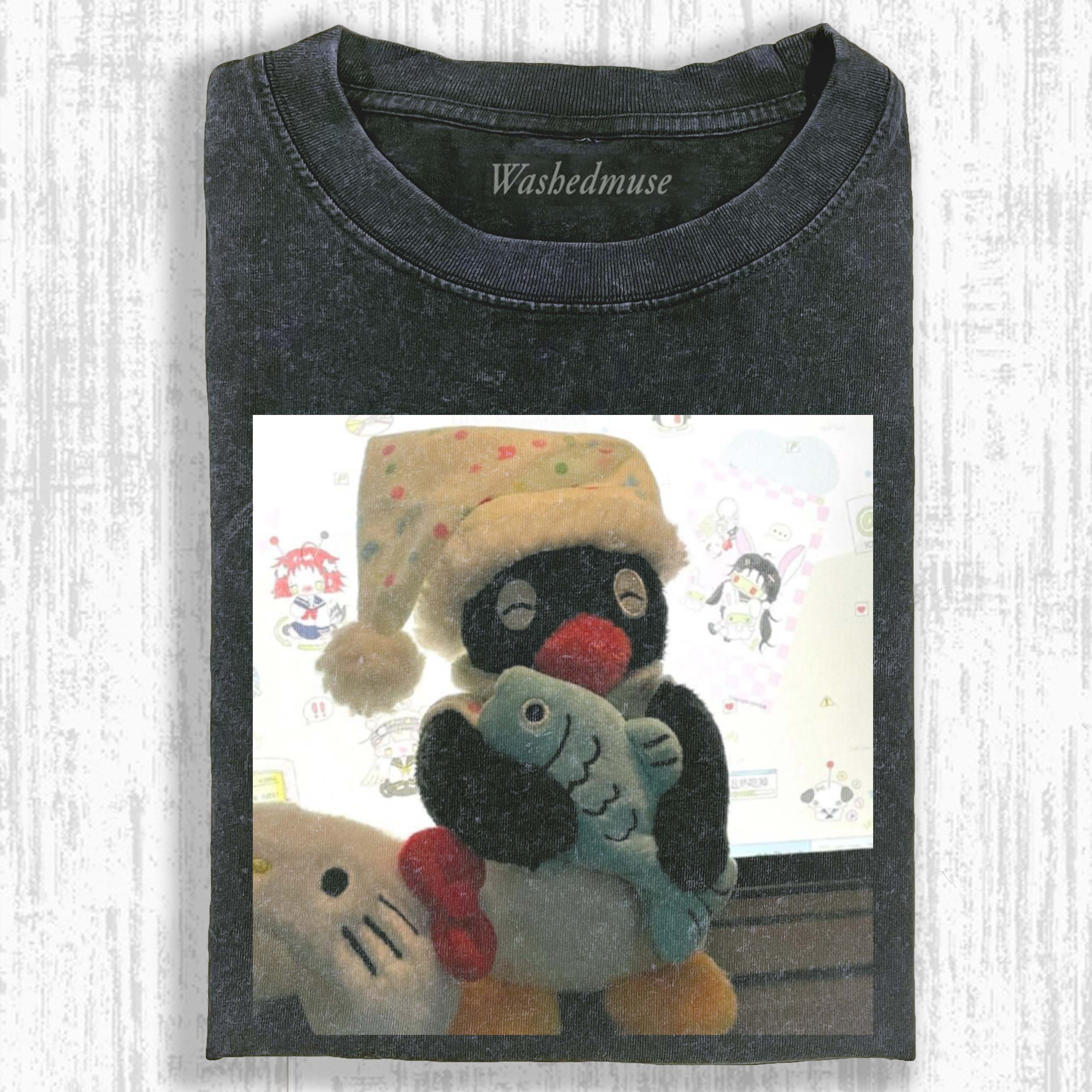 FUNNY PINGU PLUSH T-SHIRT