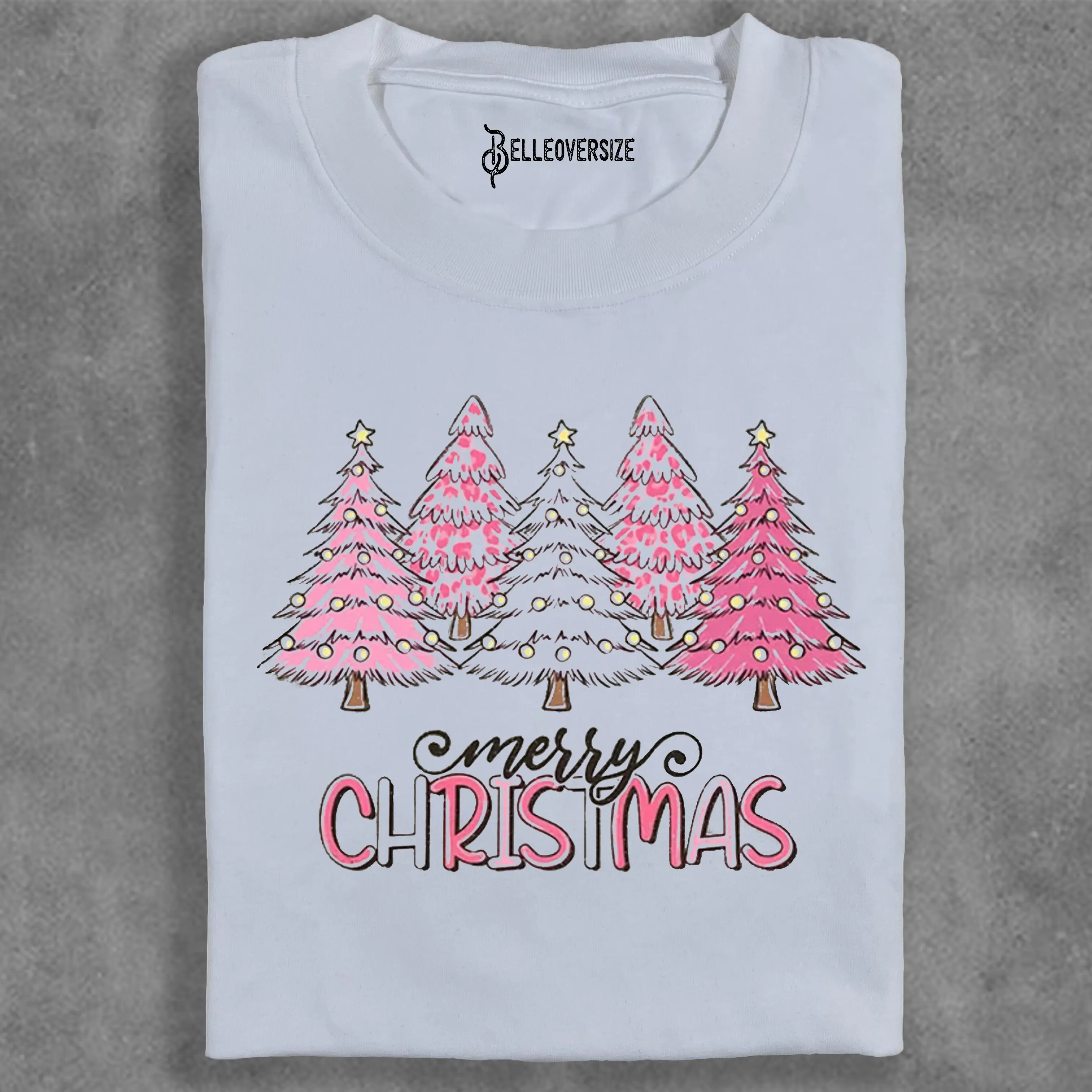 PINK TREE CHRISTMAS T-SHIRT