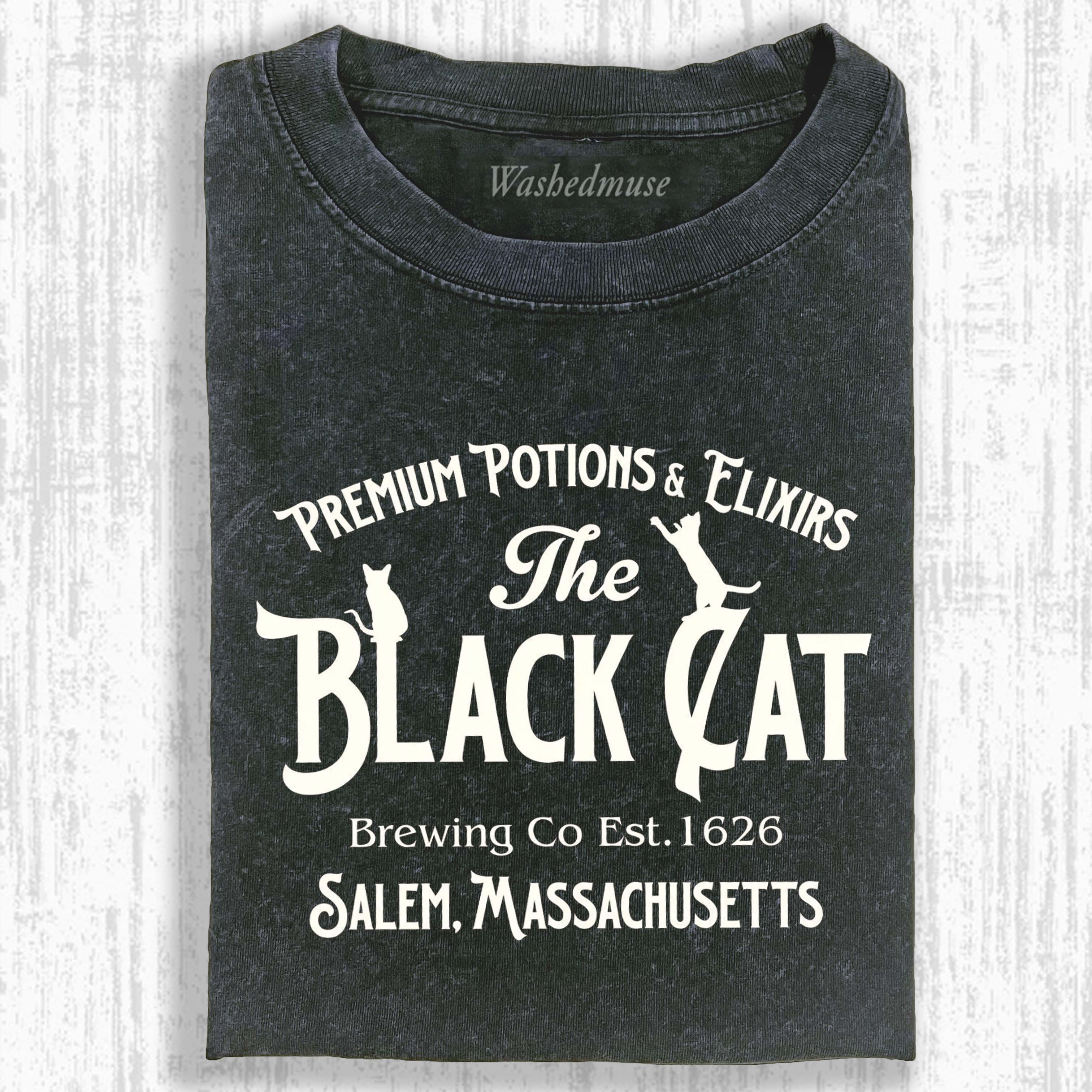 VINTAGE SALEM BLACK CAT T-SHIRT
