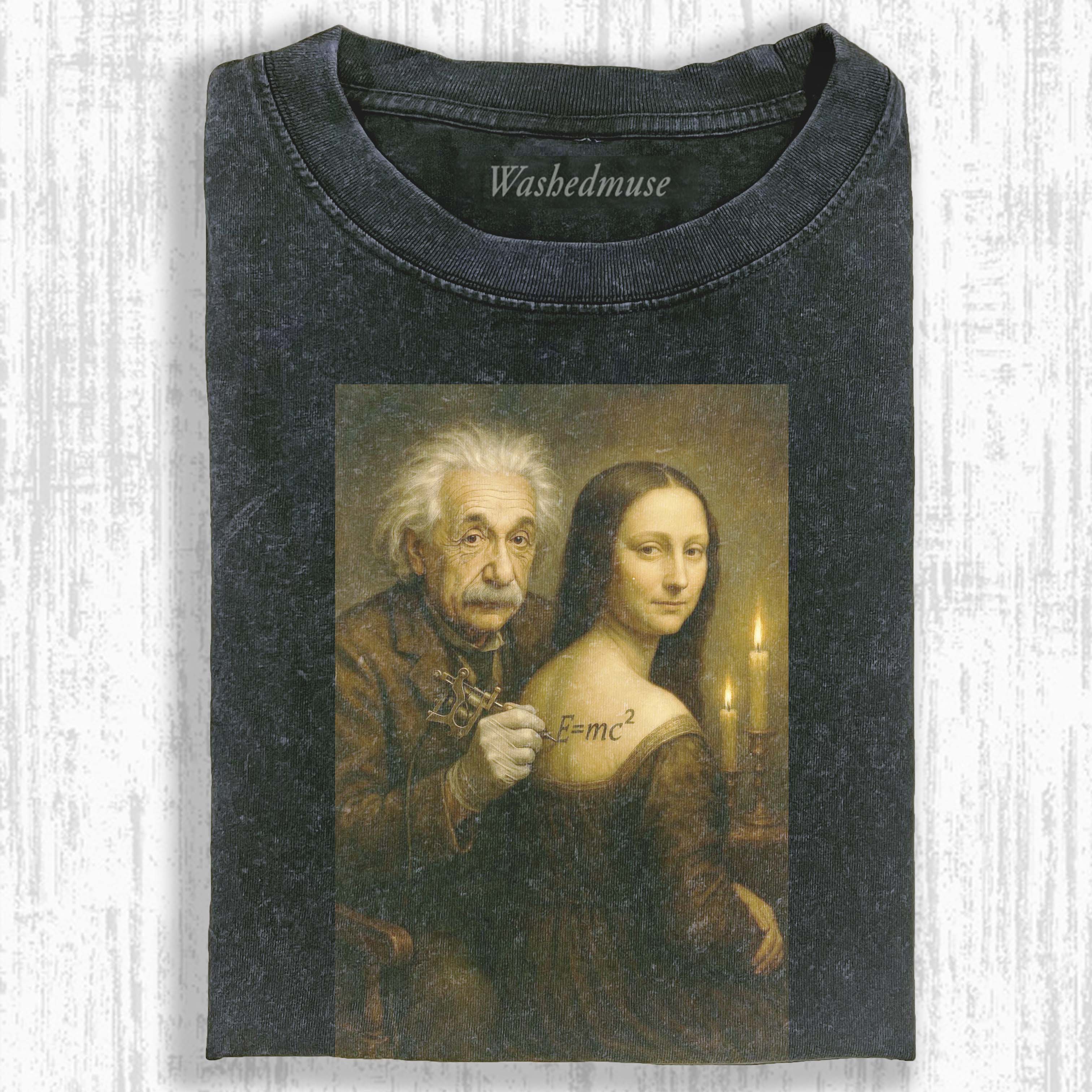 MONA LISA & EINSTEIN T-SHIRT