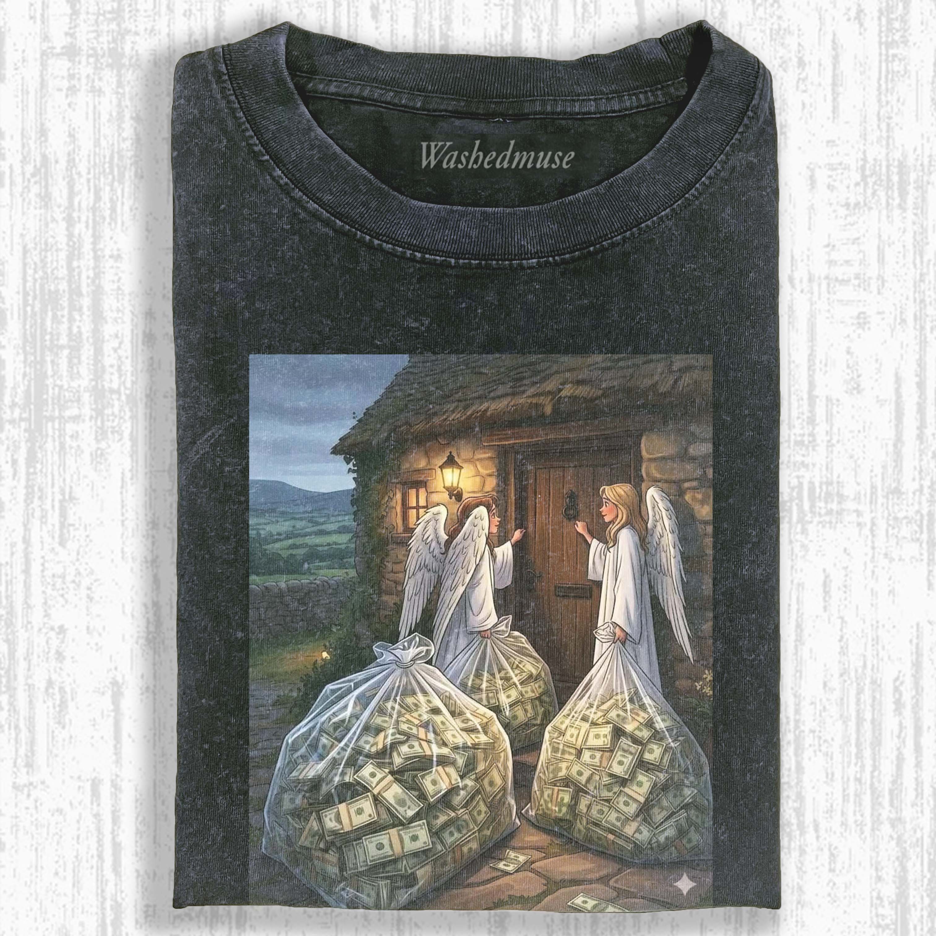 ANGELS BRING ABUNDANCE T-SHIRT