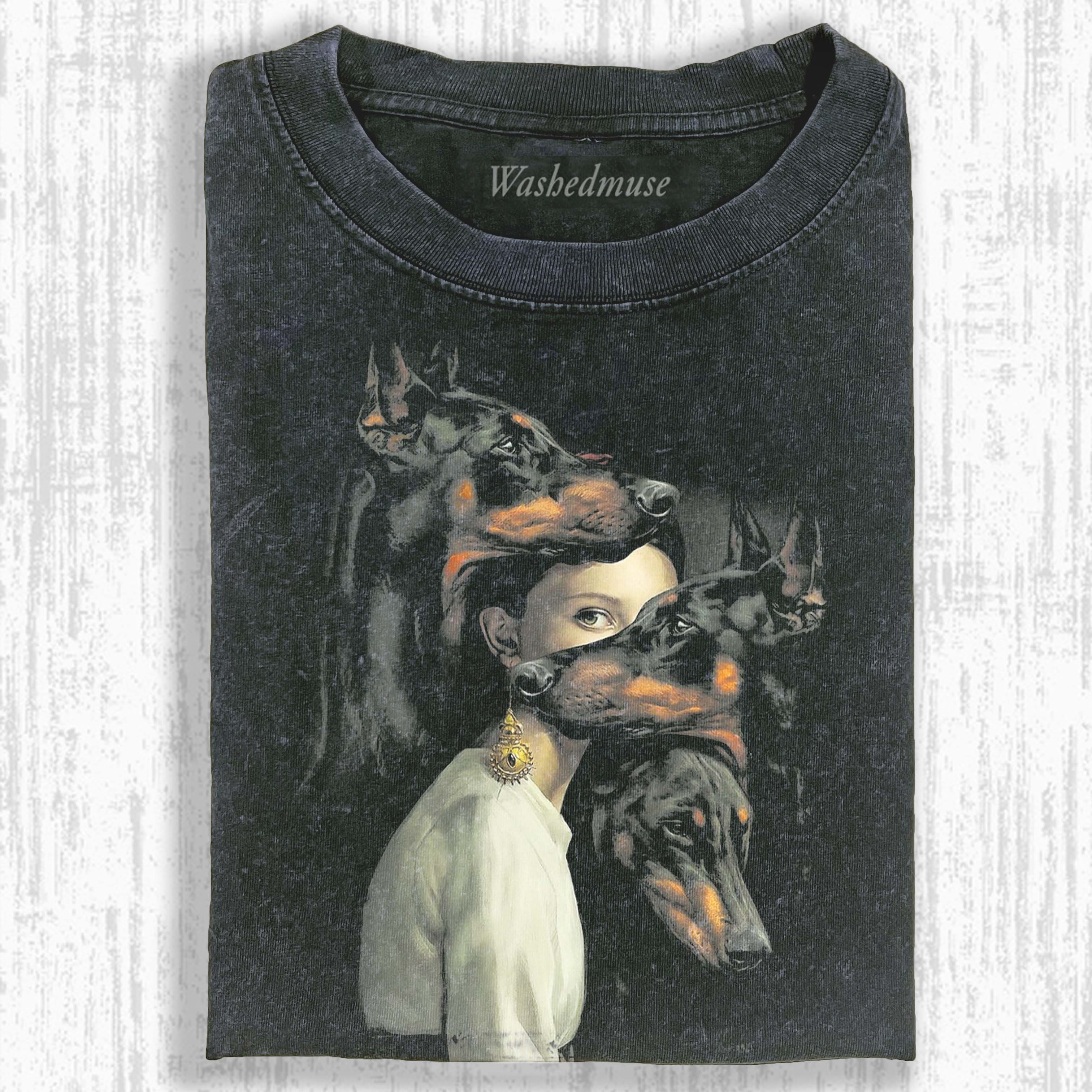 CERBERUS AND PERSEPHONE QUEEN OF THE UNDERWORLD  T-SHIRT
