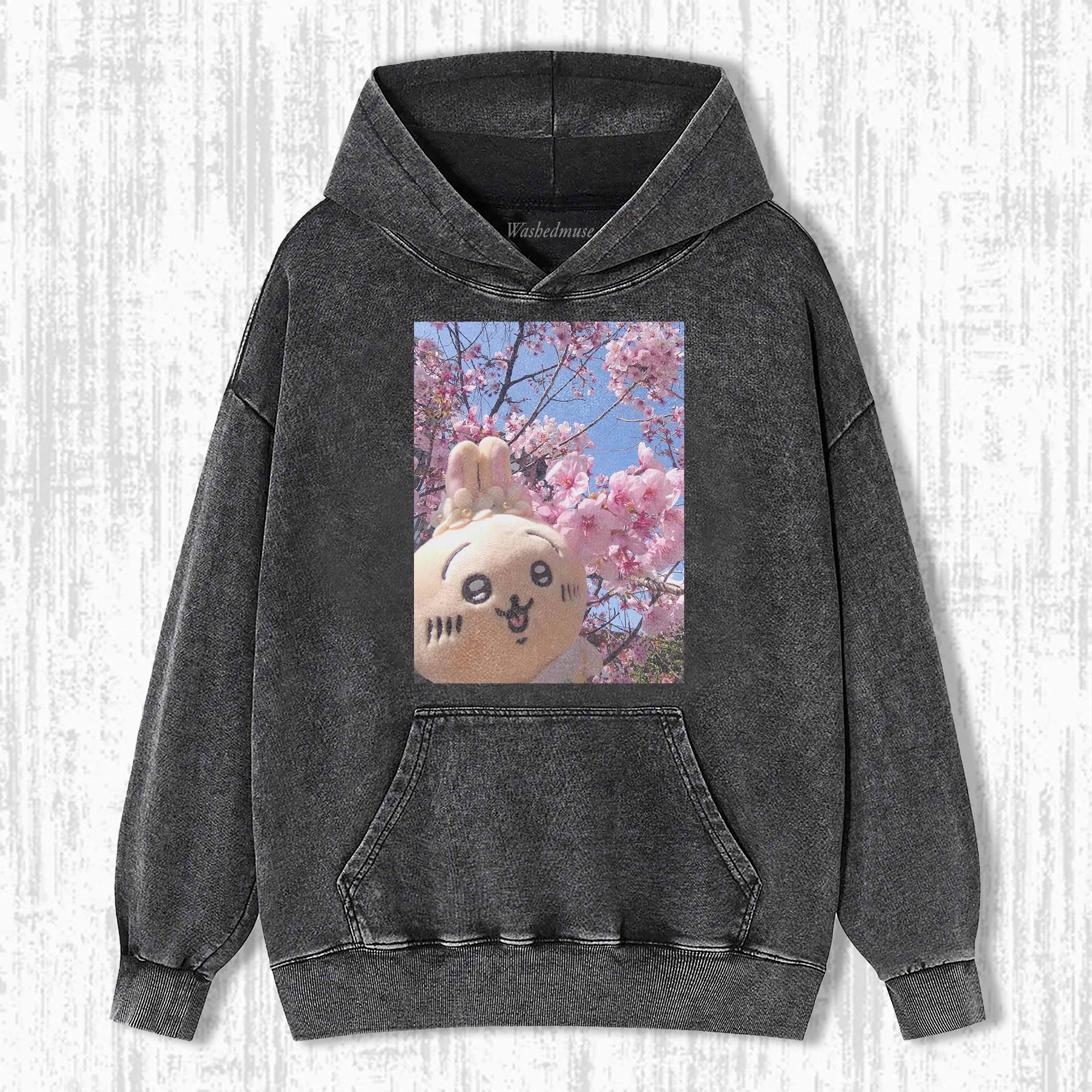 CHERRY BLOSSOM BUNNY HOODIE