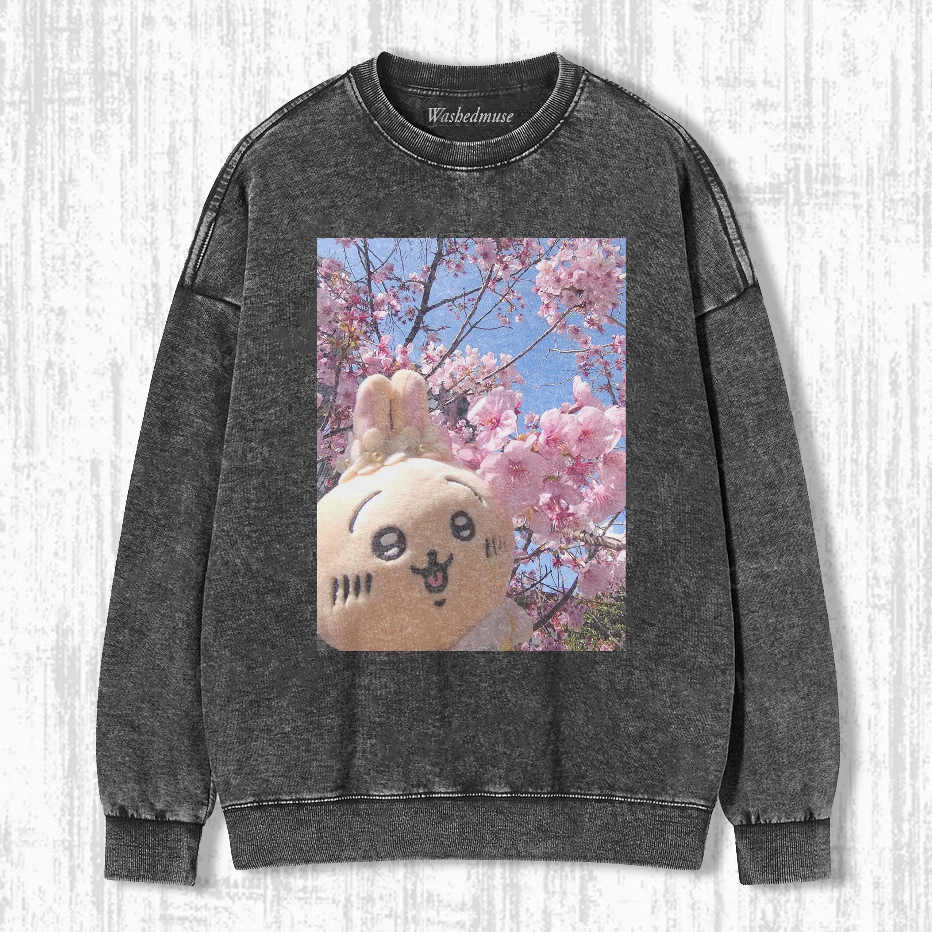 CHERRY BLOSSOM BUNNY SWEATSHIRTS 