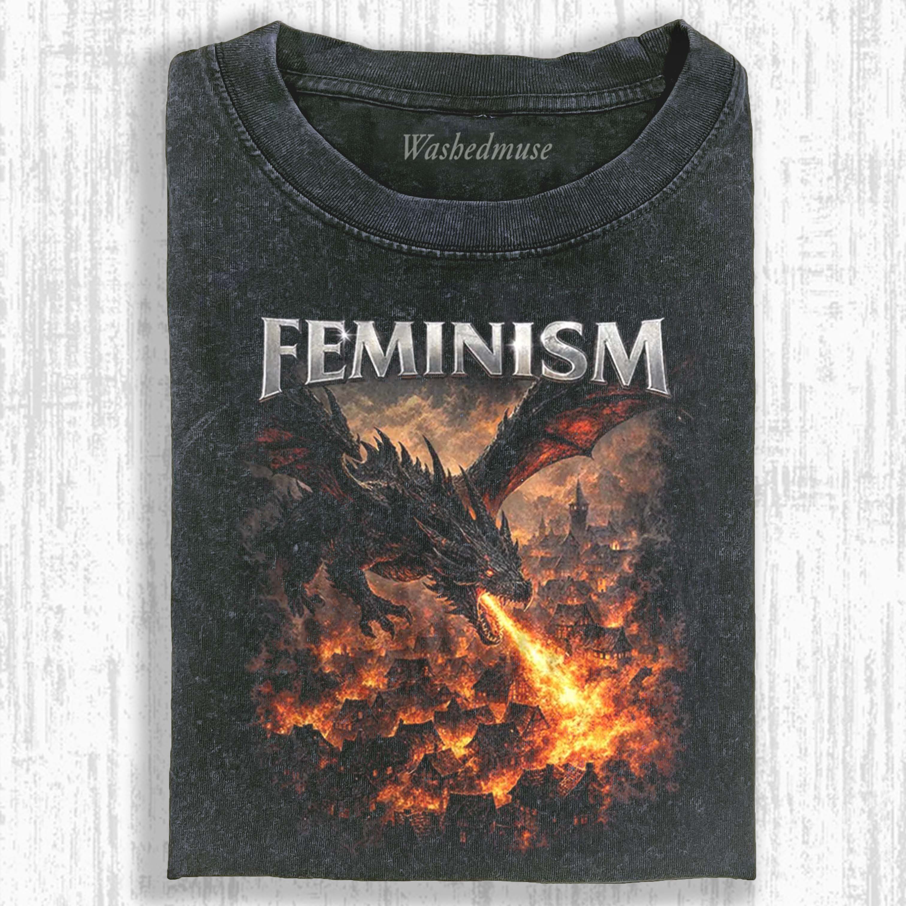 FEMINIST DRAGON T-SHIRT