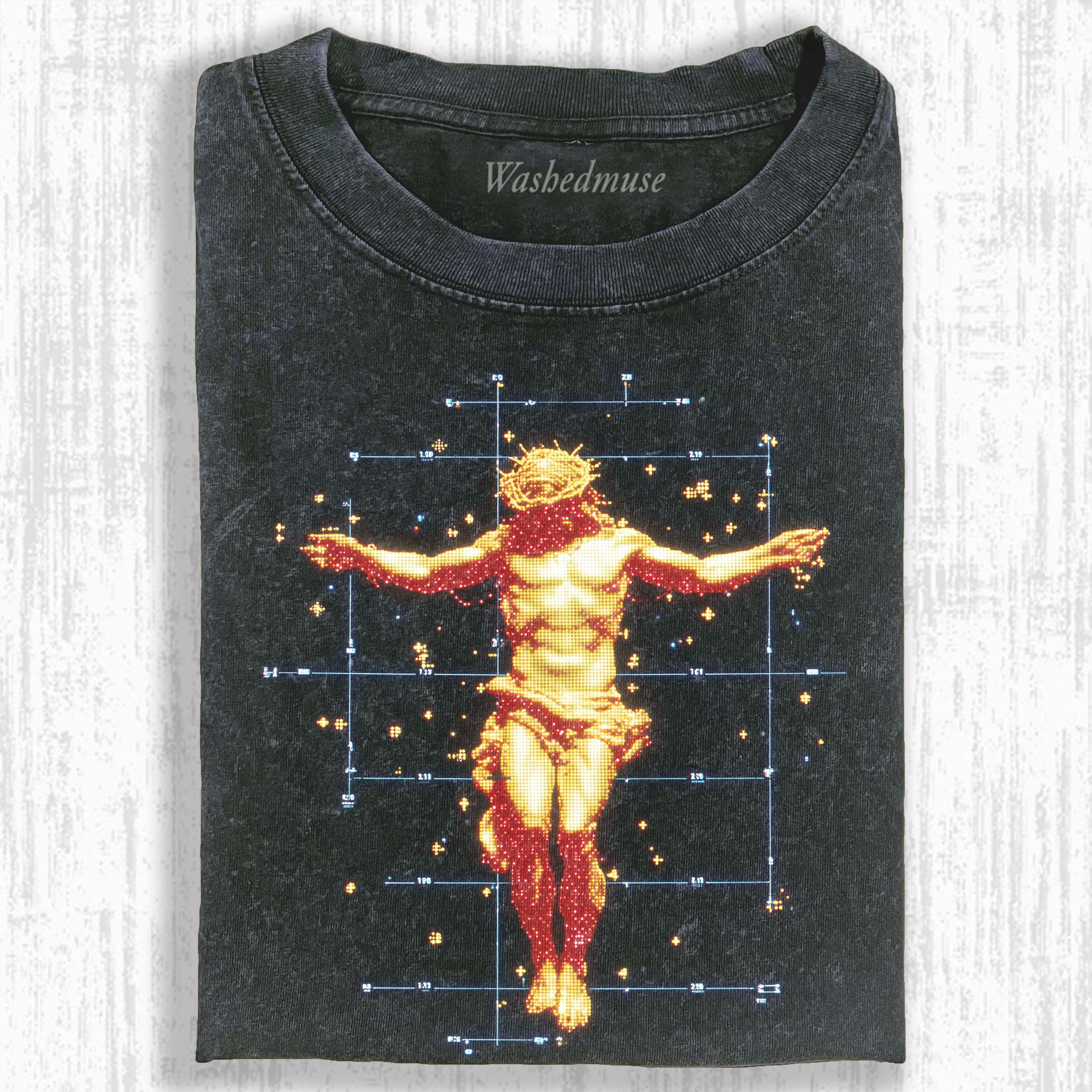 JESUS CYBER CROSS T-SHIRT