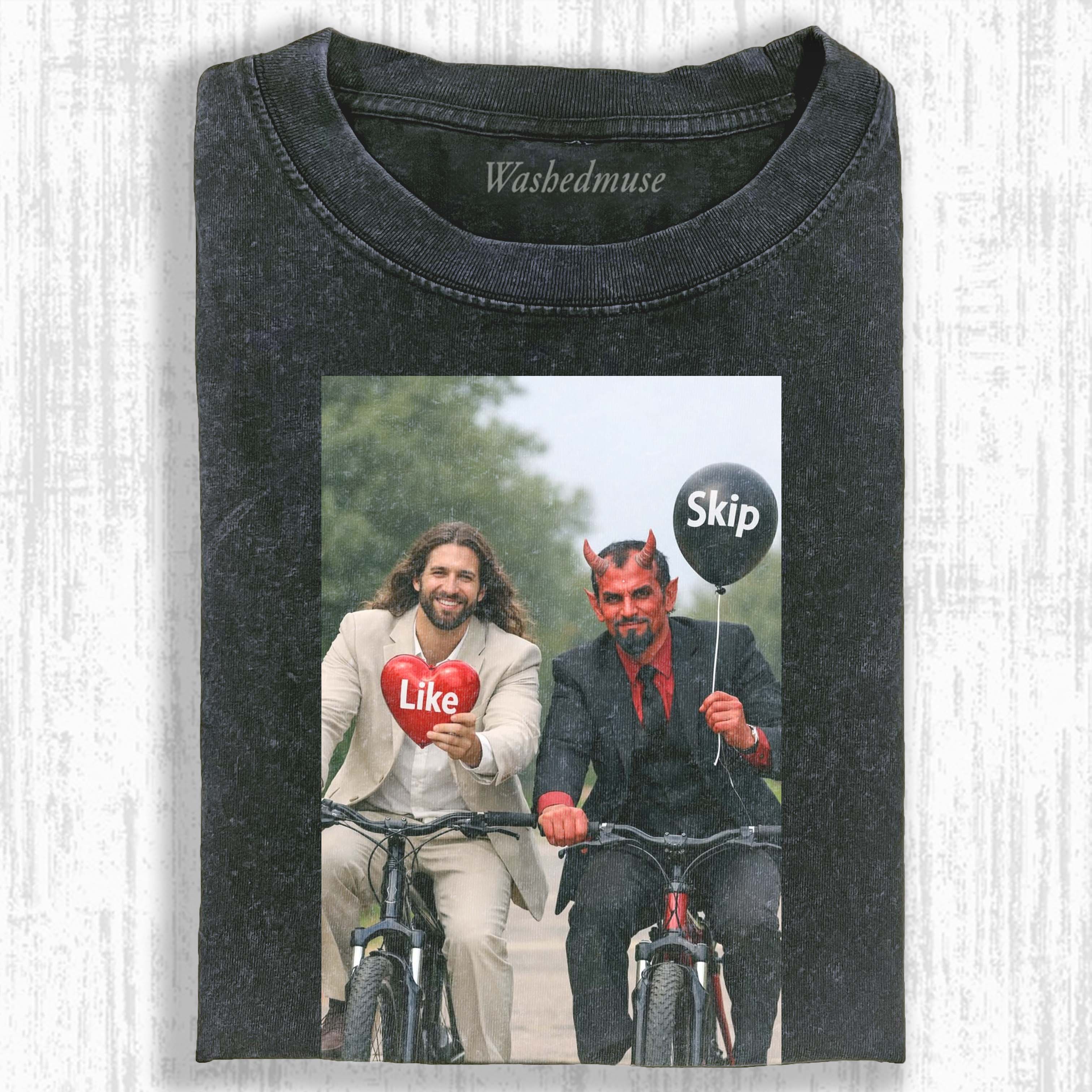 JESUS DEVIL BIKE RIDE T-SHIRT