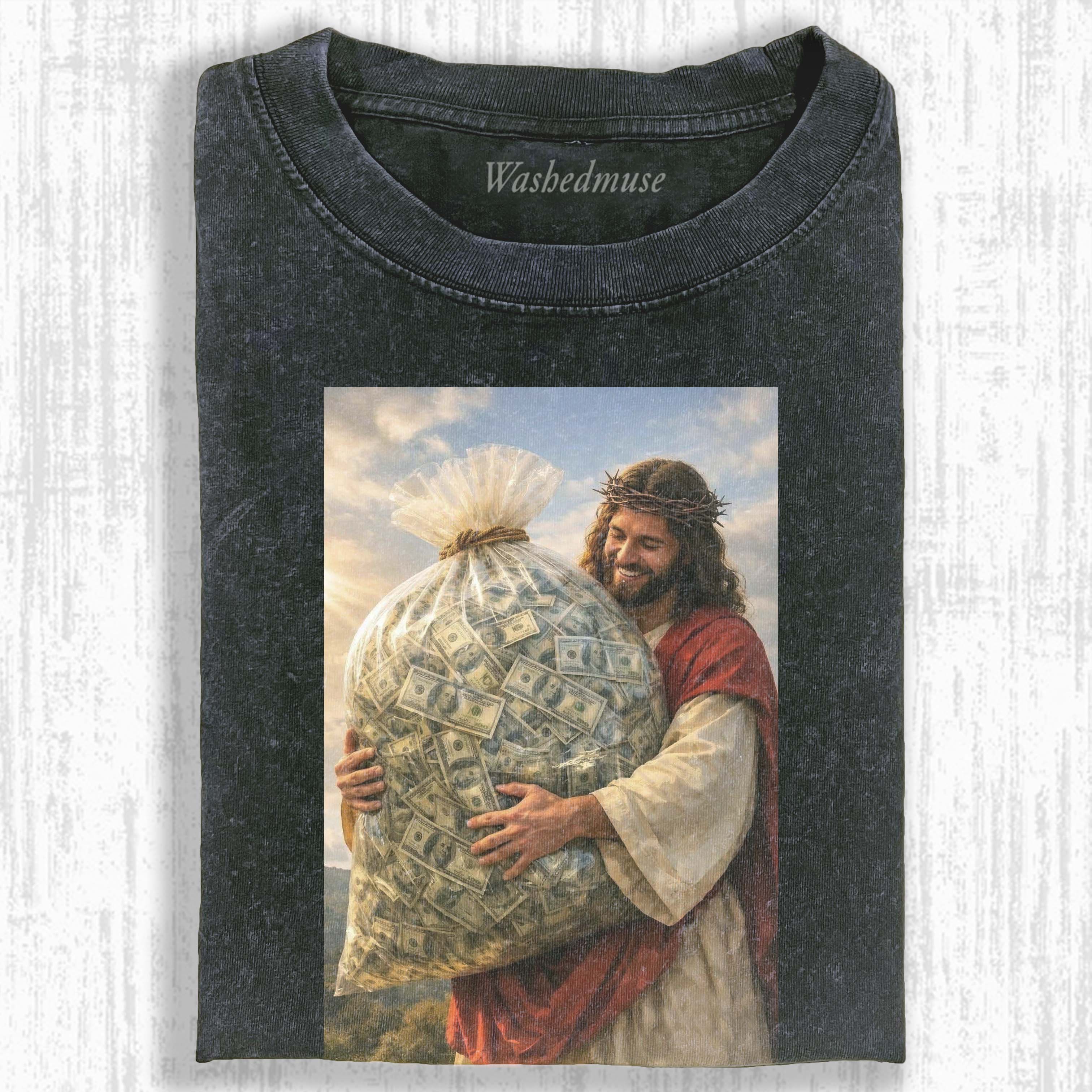 JESUS MONEY BAG T-SHIRT