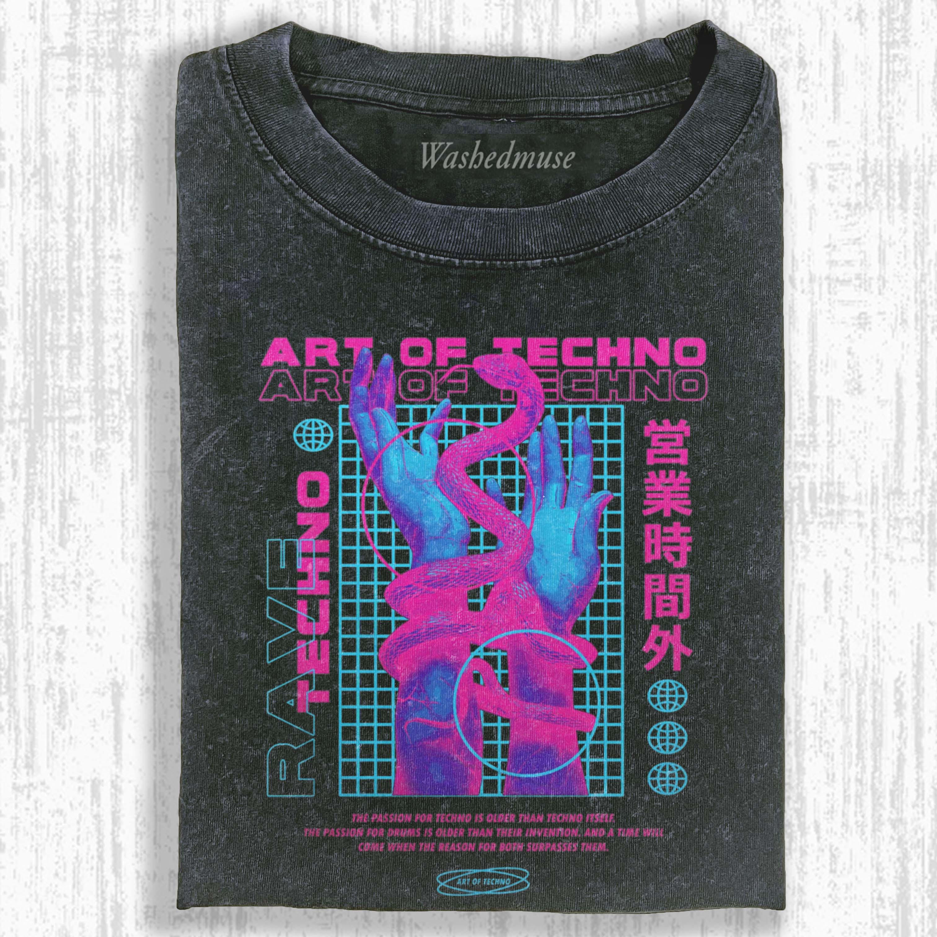 LIVE THE ART OF TECHNO T-SHIRT