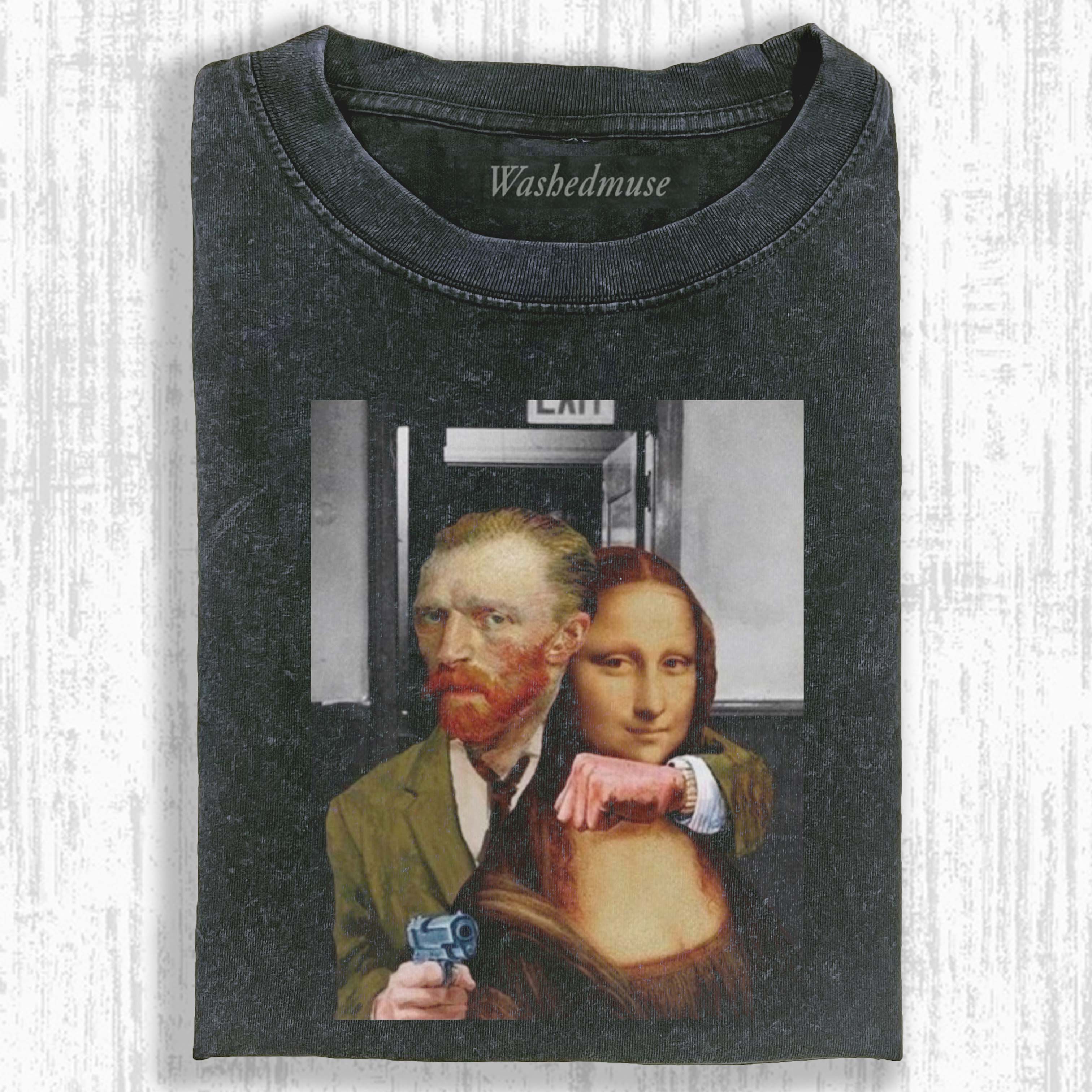 MONA LISA VAN GOGH HOSTAGE T-SHIRT