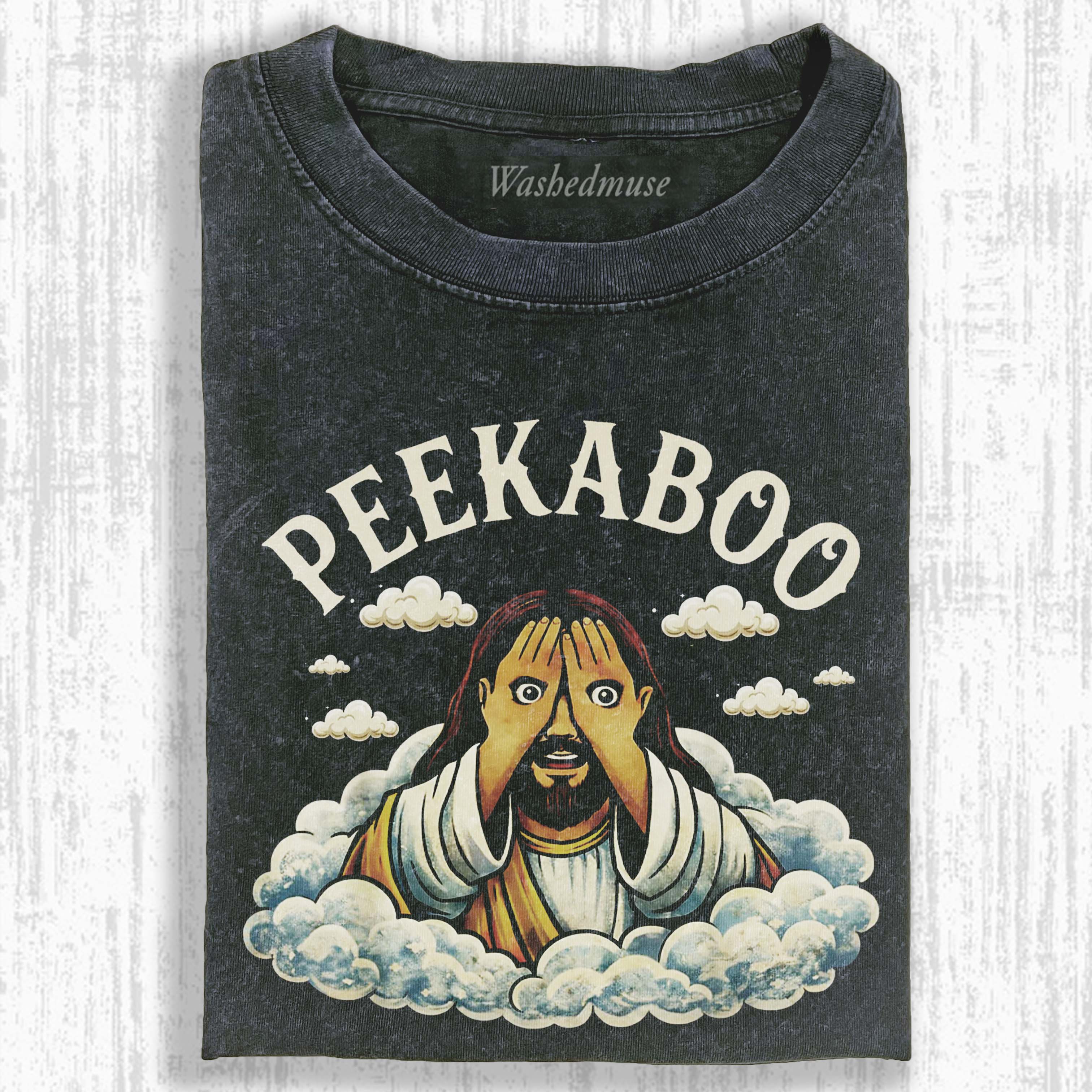 PEEKABOO JESUS T-SHIRT