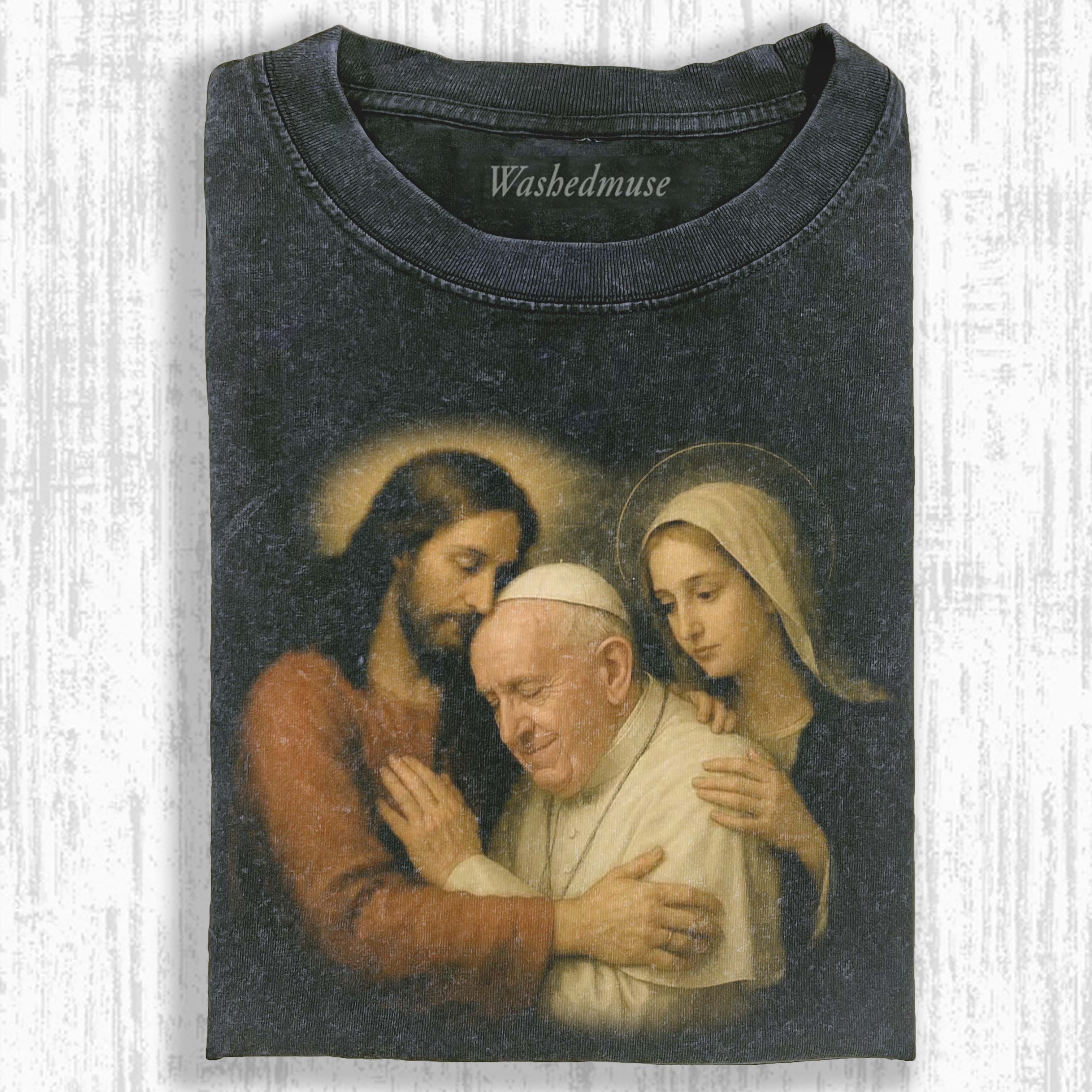 POPE & JESUS & MARY T-SHIRT