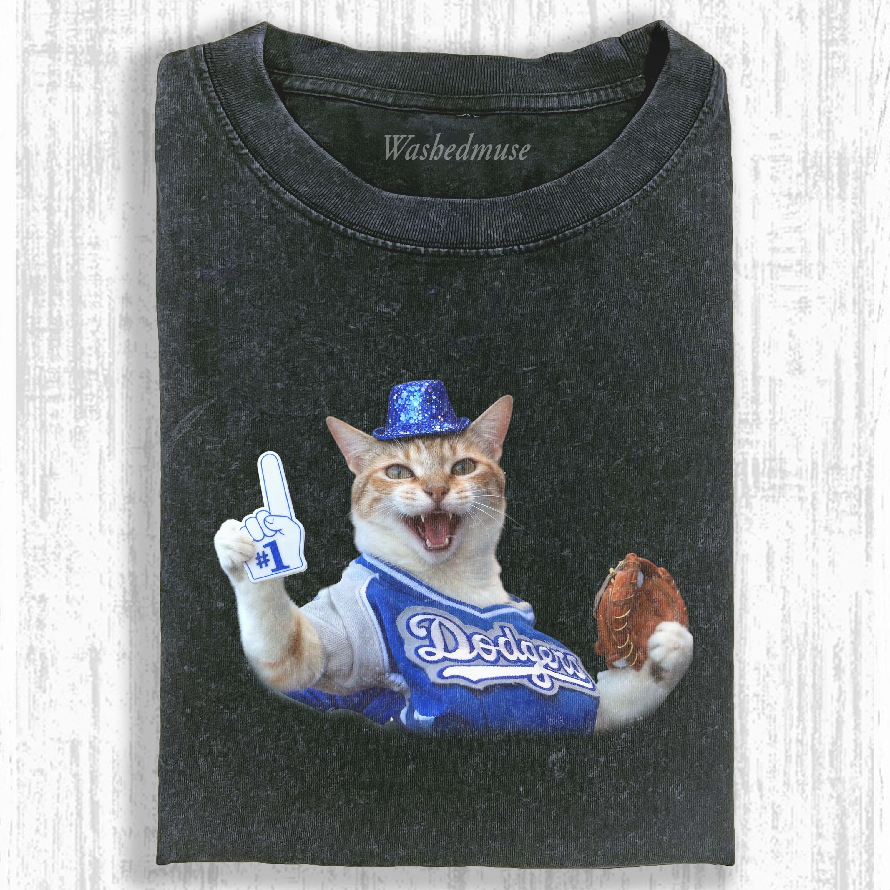THE LOS ANGELES DODGERS' CATS T-SHIRT