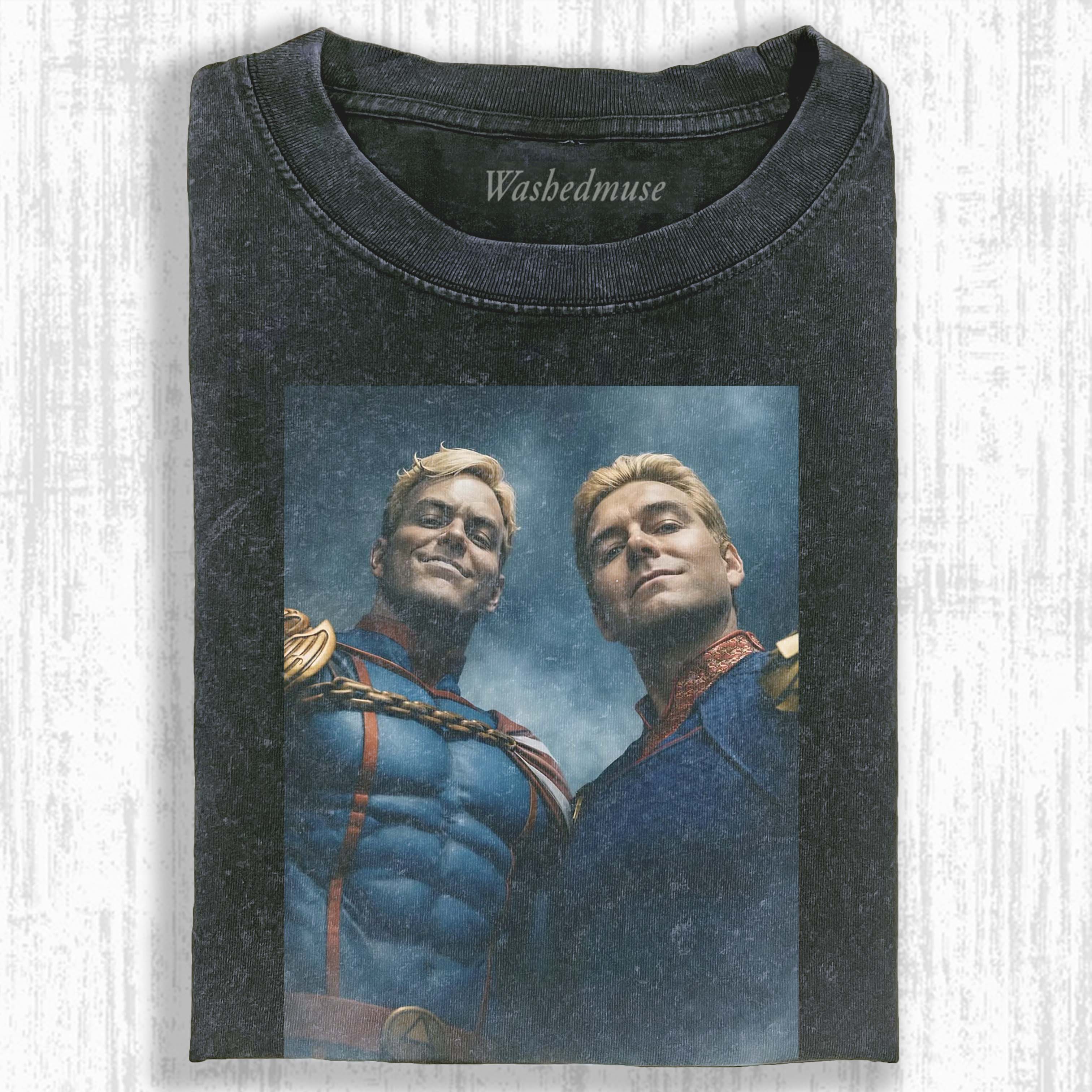 TWIN CAPED HEROES T-SHIRT 