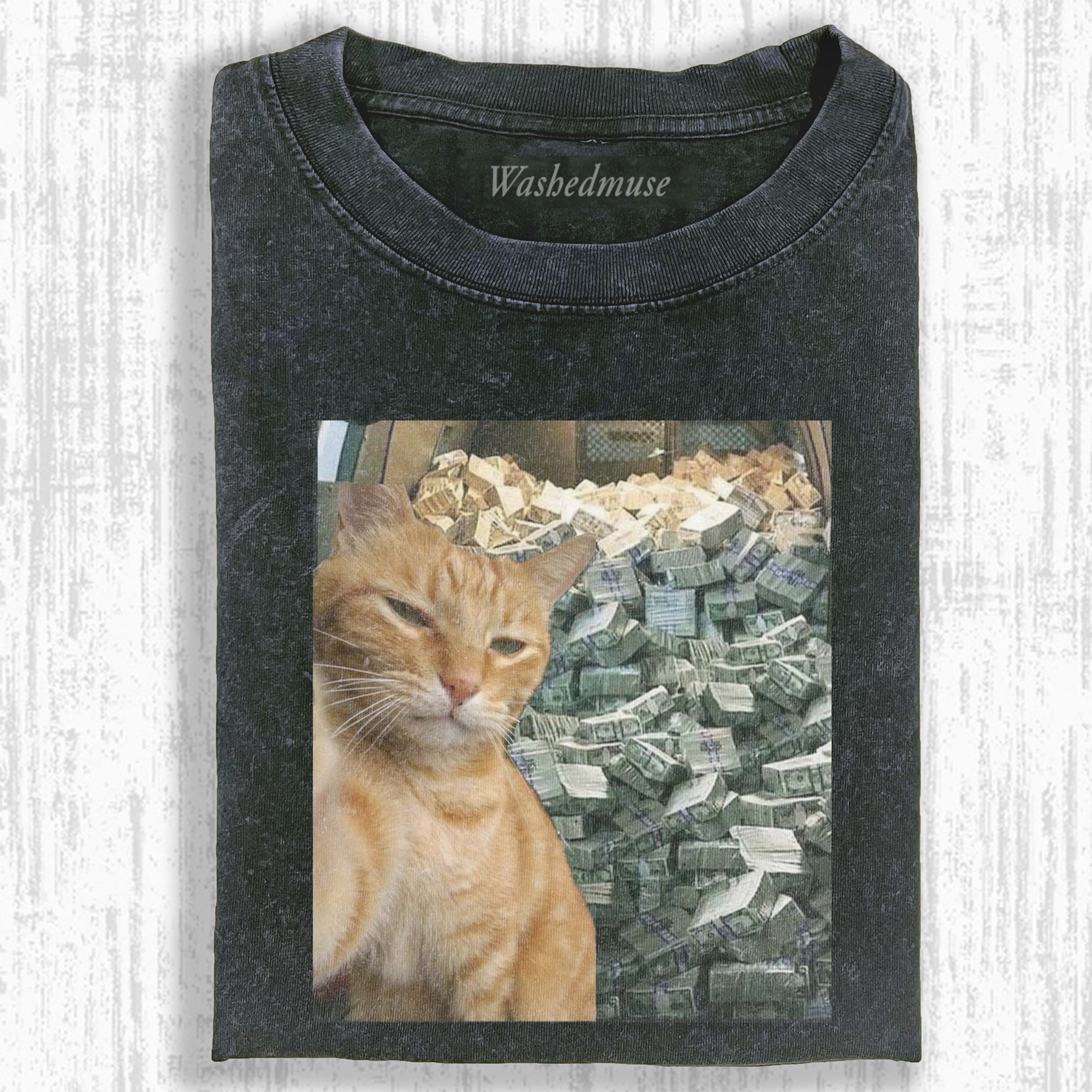 VINTAGE CAT T-SHIRT 
