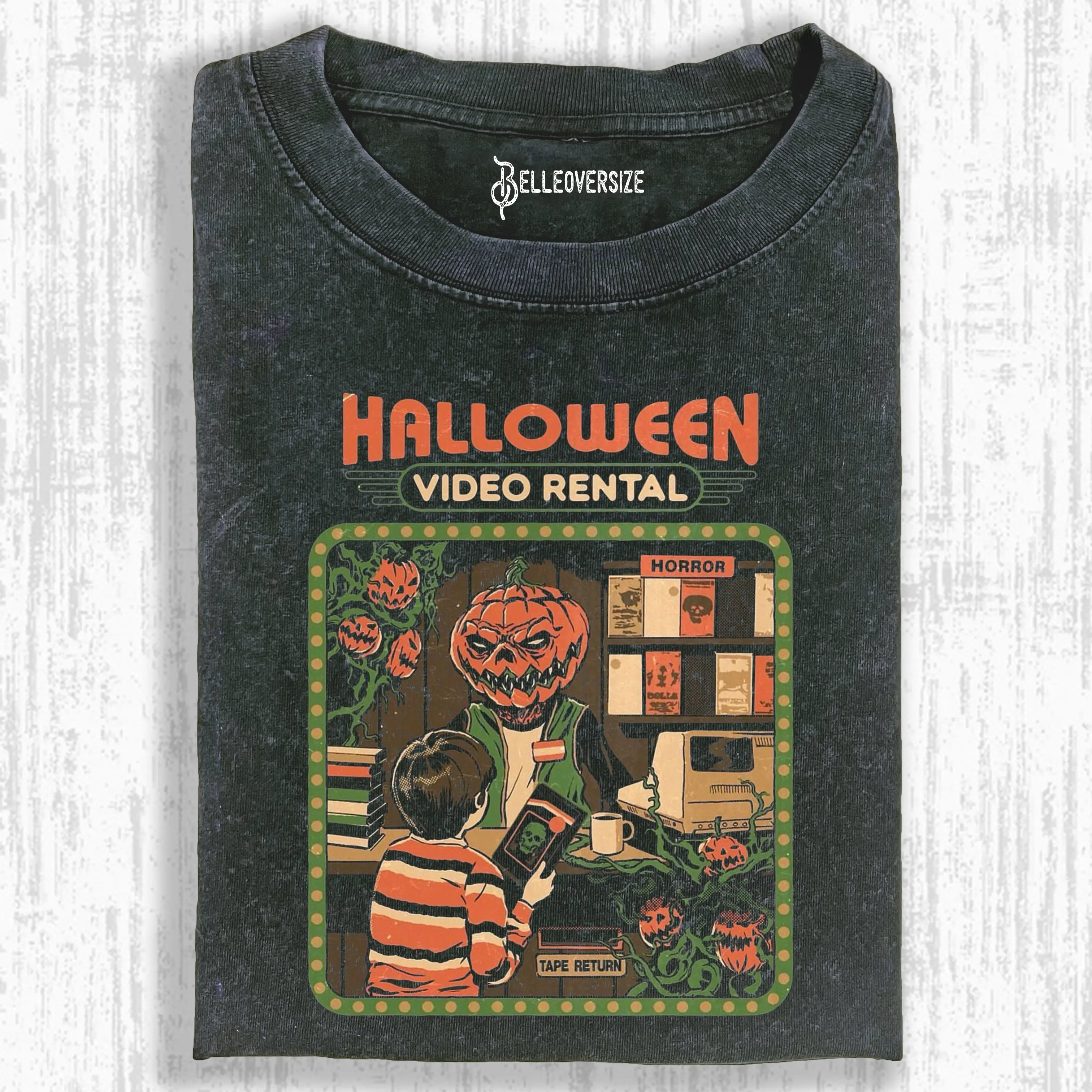 HALLOWEEN VIDEO RENTAL T-SHIRT BY STEVEN RHODES