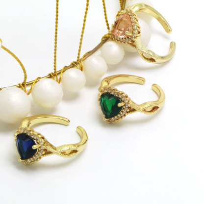 Heart Open Ring Copper