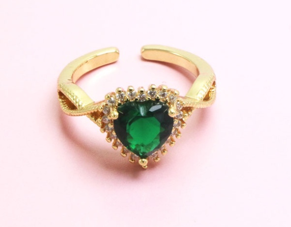 Heart Open Ring Copper