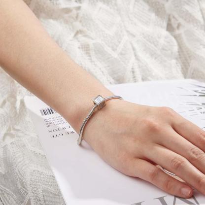 Custom Photo Engraved Charm Square Heart Romantic Gifts