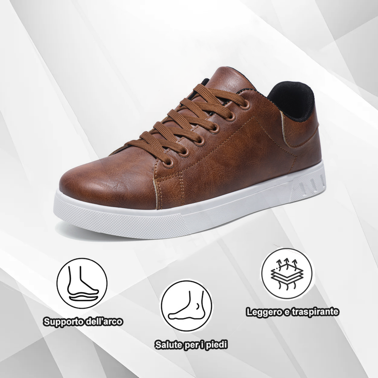 (🔥Sconto del 50% oggi - non lasciartelo sfuggire) - Scarpe selezionate in pelle di vitello pieno fiore - Impermeabili e antiscivolo (che offrono supporto, durata e comfort)